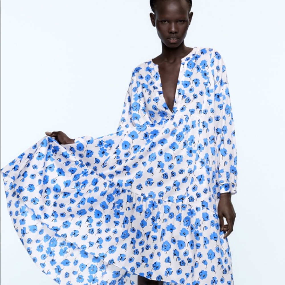 ZARA floral print dress
